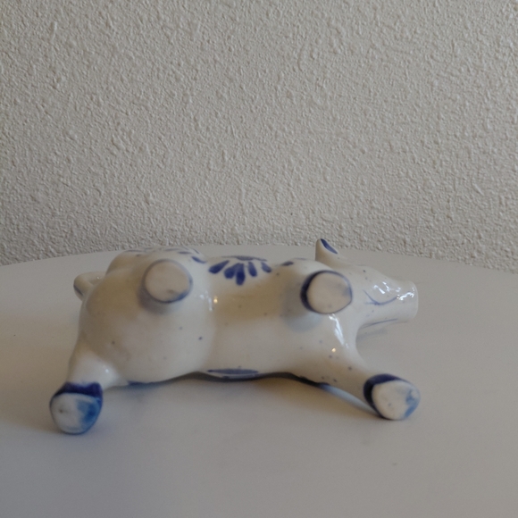 Delft Blue Pottery Holland Cow Creamer Vintage In great pre-owned condition. No - Picture 14 of 16